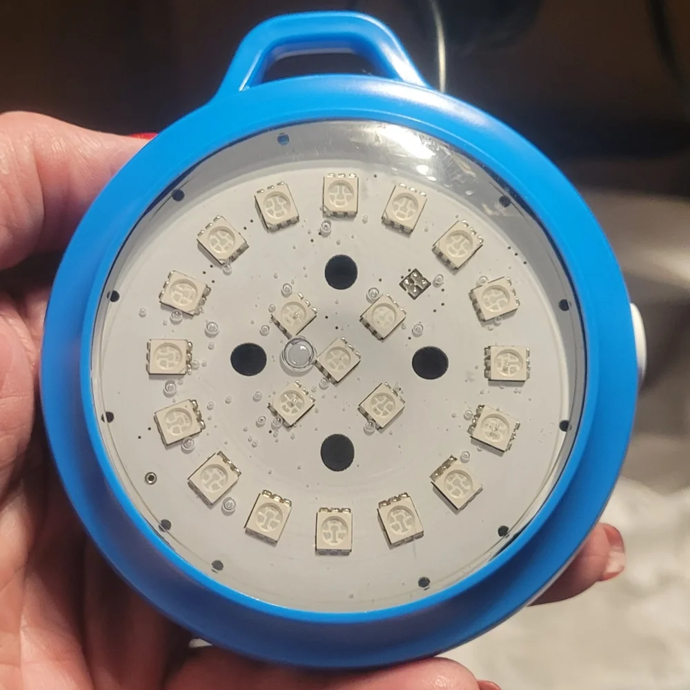 Swimming pool light. NIB. Multicolored remote control. Party for pools!